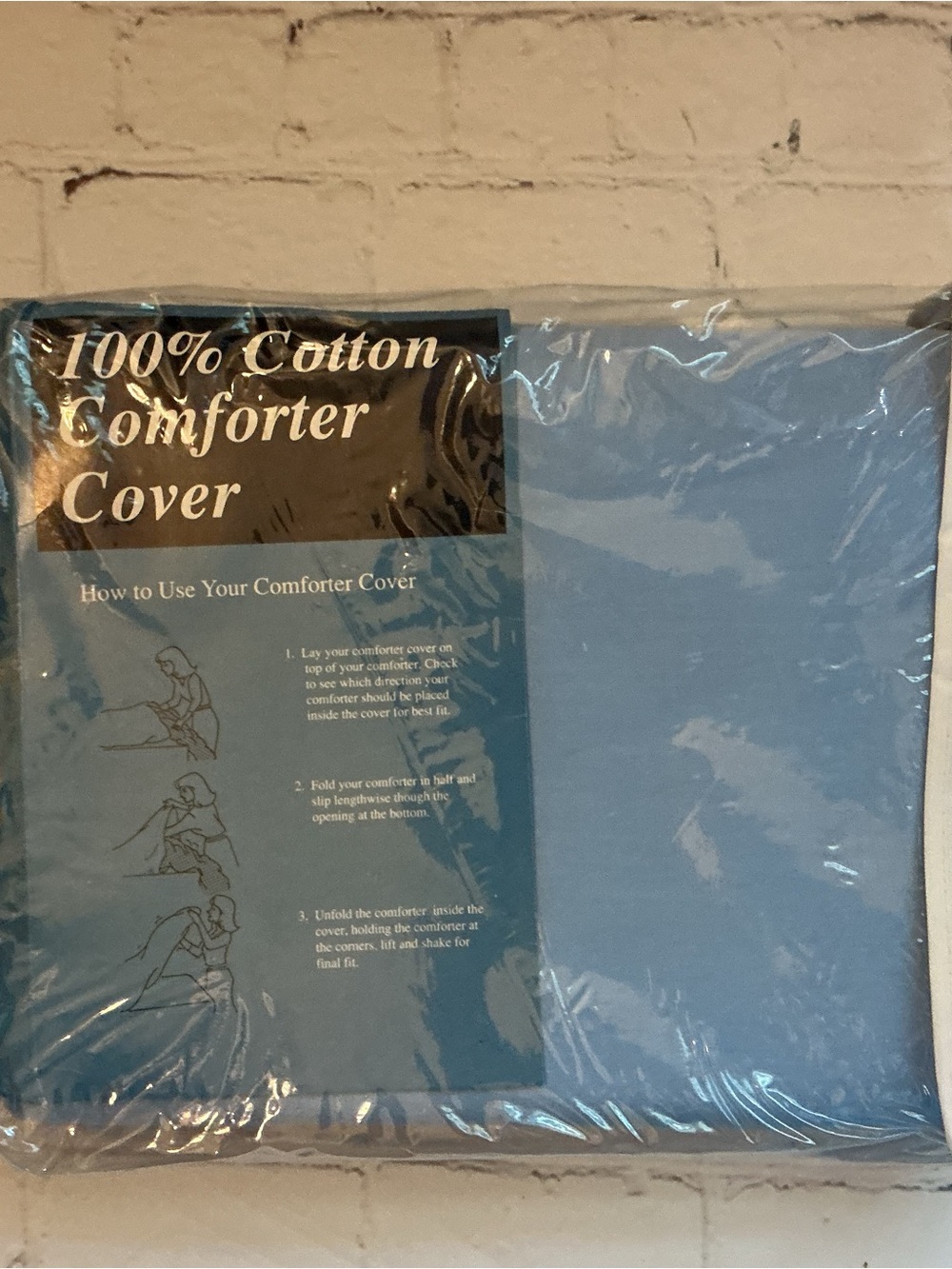 ✨ Britannica Home King Size Comforter Cover NWT Blue